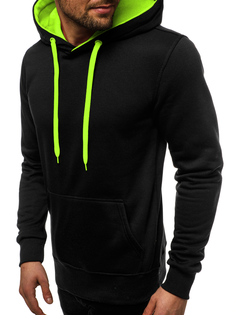 Мъжки суитшърт черно-Celadon OZONEE JS/2011