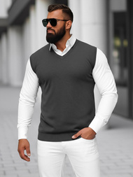 Мъжки пуловер графитен OZONEE NB/MM6005/3Z