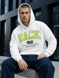 Мъжки суитшърт с качулка Бял OZONEE O/TT30513Z