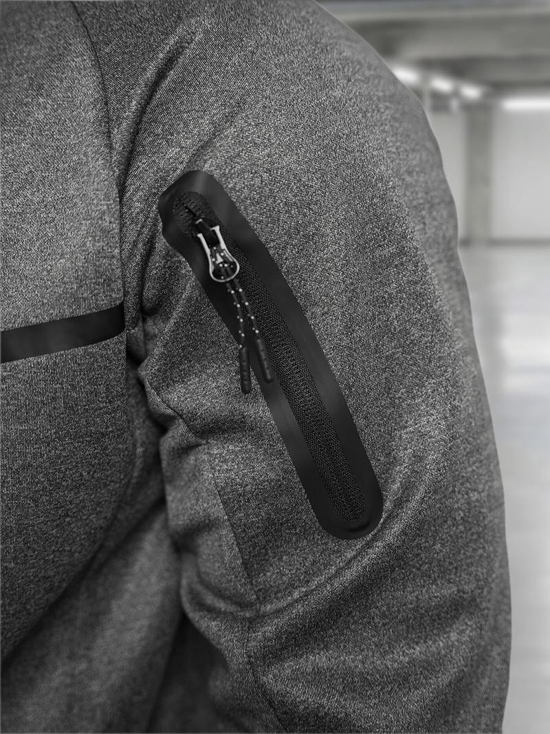 Мъжки спортен екип графитен OZONEE JS/8C1966/5