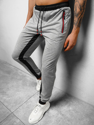 Мъжко долнище на анцуг сиво OZONEE JS/68K10357