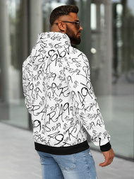 Мъжки Cуитшърт бяла OZONEE JS/8B1253/1