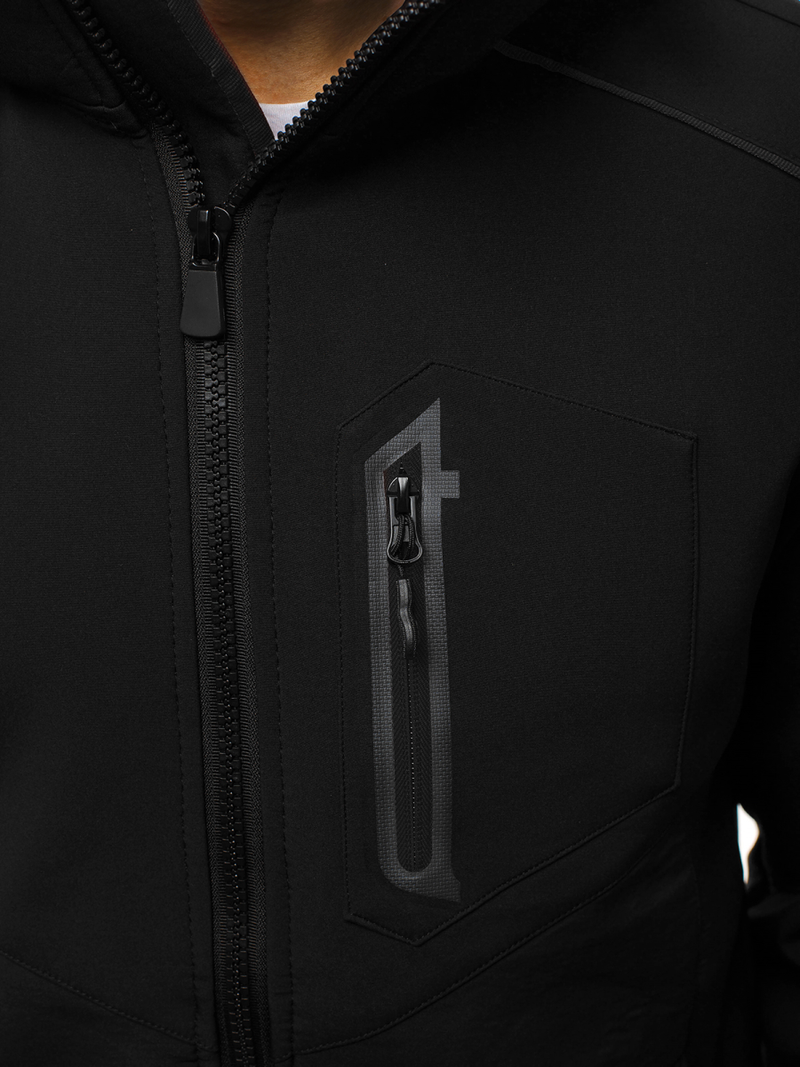 Мъжко яке SOFTSHELL черна OZONEE GE/12259Z