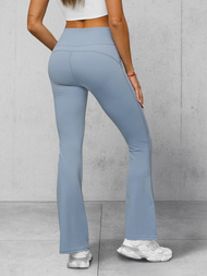 Дамски клин с широки крака светлосиньо OZONEE JS/17K588/9