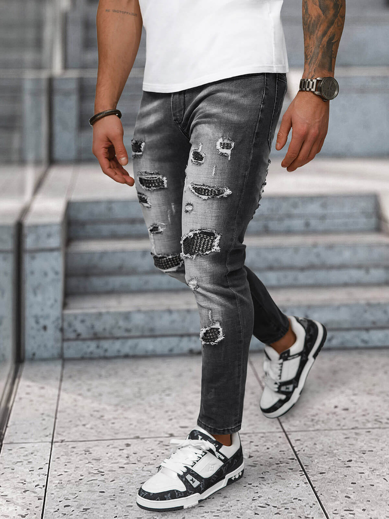 Мъжки дънки черни OZONEE NB/MP0152N