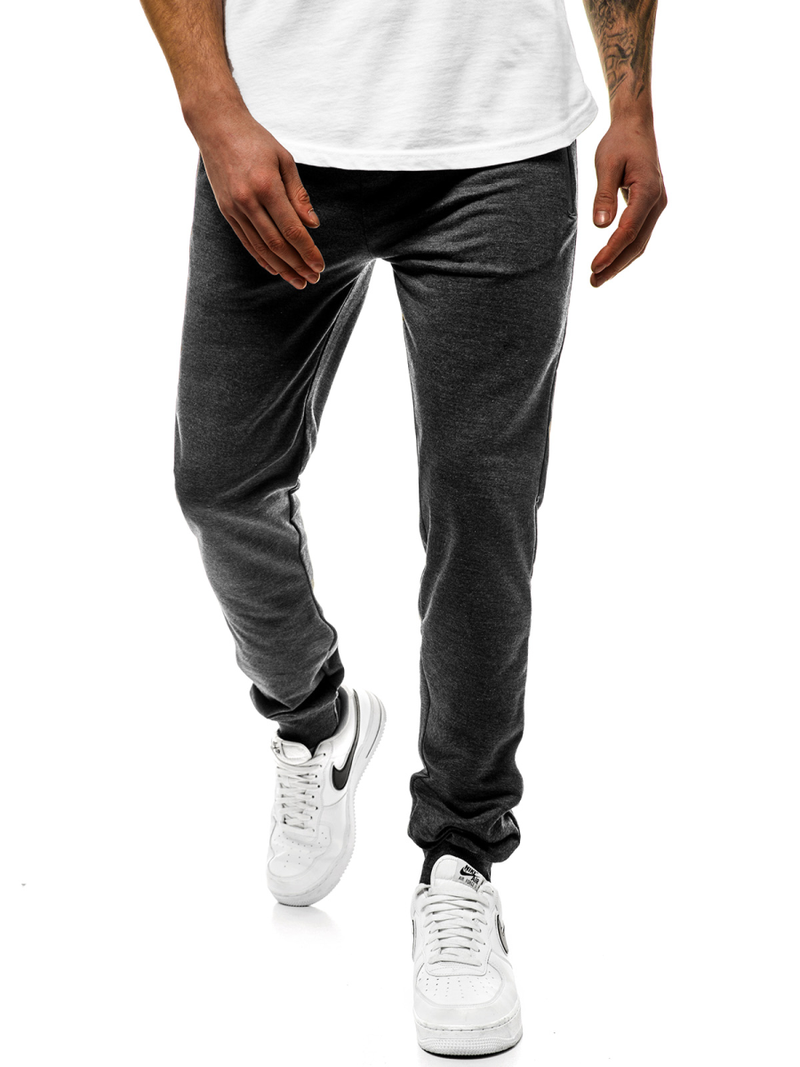 Мъжко долнище на анцуг графитно JS/XW007S