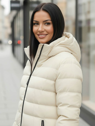 Дамско яке екрю OZONEE JS/M769/281