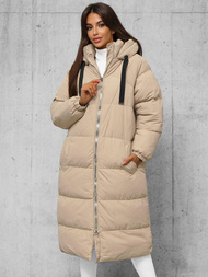 Дамско яке бежова OZONEE JS/5M3163/62Z