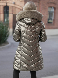 Дамско яке злато OZONEE JS/16M9100/403Z