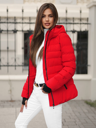 Дамско яке червена OZONEE JS/M769/270Z