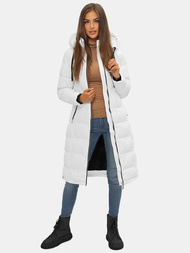 Дамско яке бяла OZONEE JS/M736/281Z