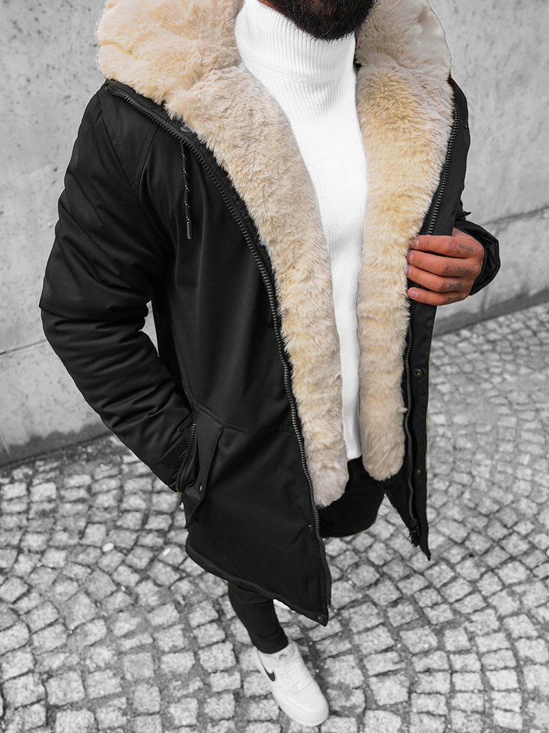 Зимно яке черно OZONEE JS/22M39/392