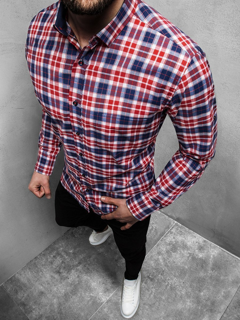 Мъжка риза OZONEE EP/K02Z