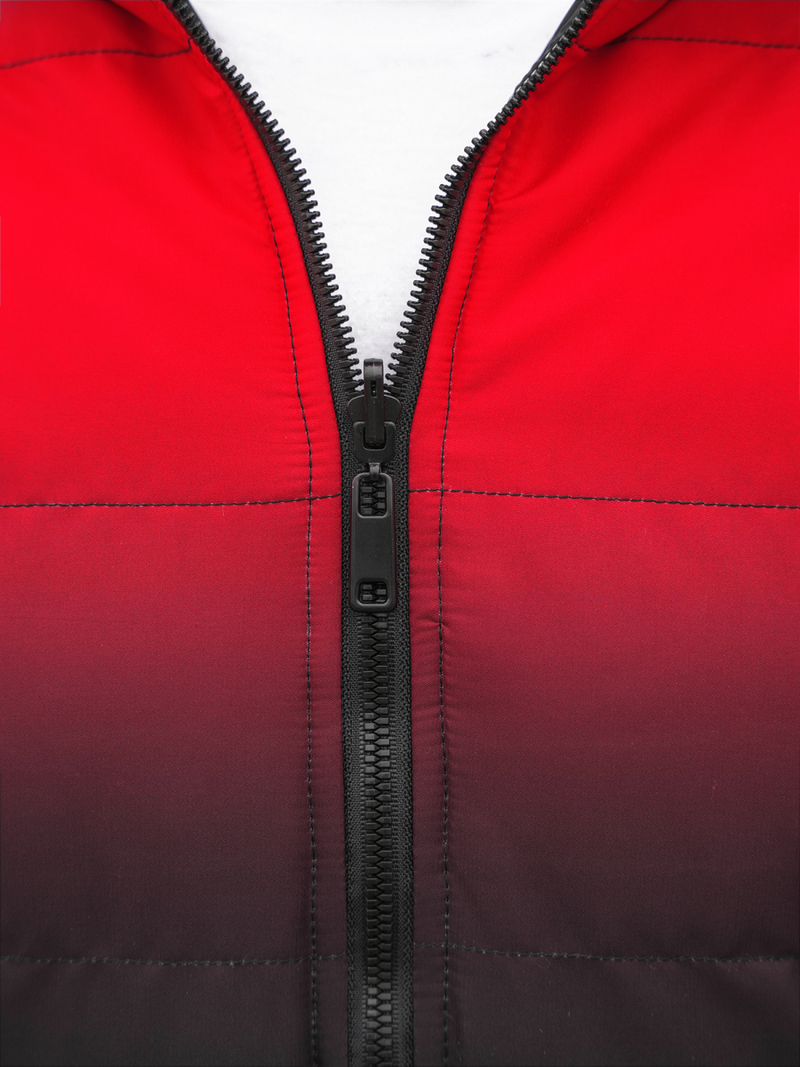 Мъжко яке червено/черна OZONEE JS/M760/270