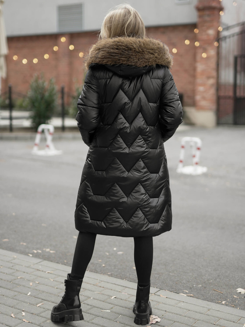 Дамско яке черно OZONEE O/5M3229/392Z