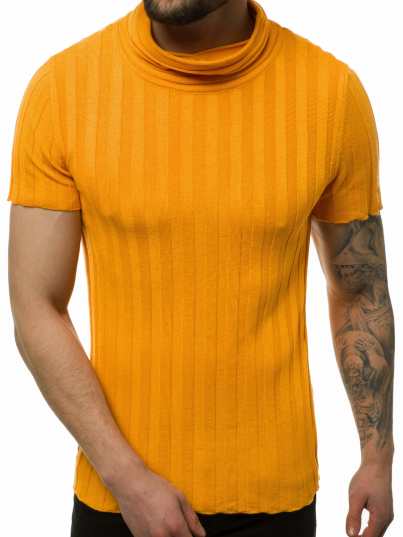 Мъжки пуловер камел OZONEE L/2294