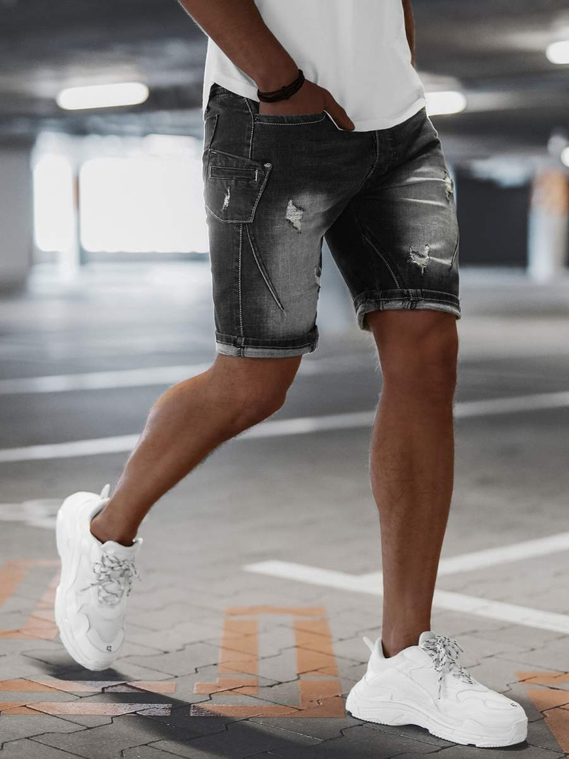 Mъжки шорти черни OZONEE NB/MP0040NZ