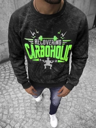 Мъжки суитшърт черен OZONEE JS/Y10089