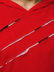 Мъжка тениска червена OZONEE O/1187XZ