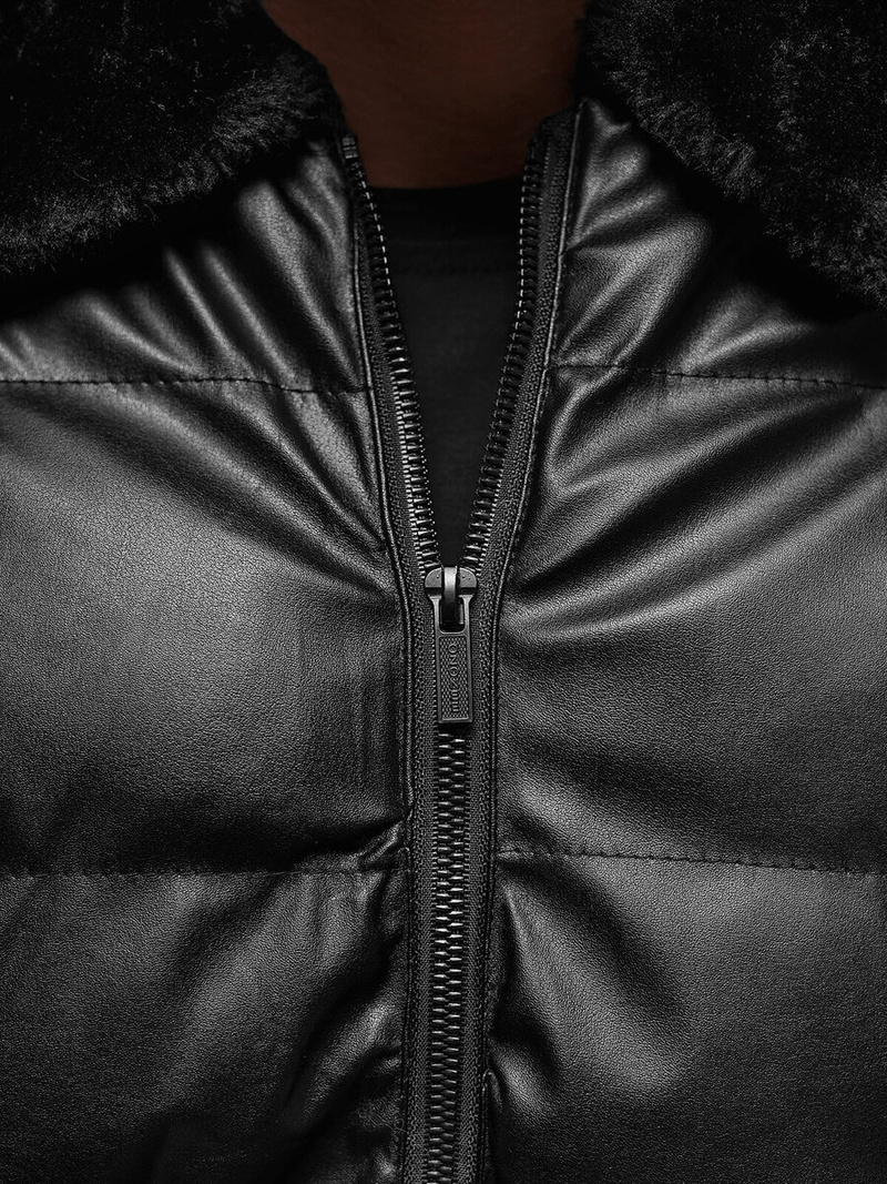 Мъжко яке черно OZONEE O/M795Z