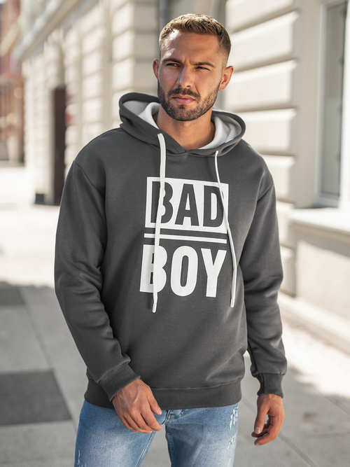 Мъжки суитшърт графитен OZONEE JS/65B3909/5