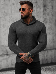 Мъжки пуловер графитен OZONEE NB/MM6018/3Z