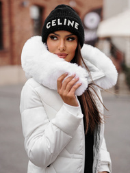 Дамско яке бял OZONEE JS/16M9099/281