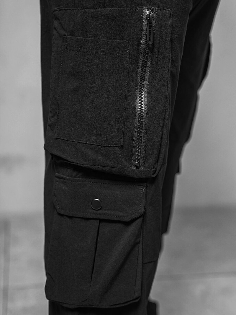 Мъжки панталони черни OZONEE O/PS5527