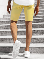 Мъжки панталонки светло жълто OZONEE JB/JP1142