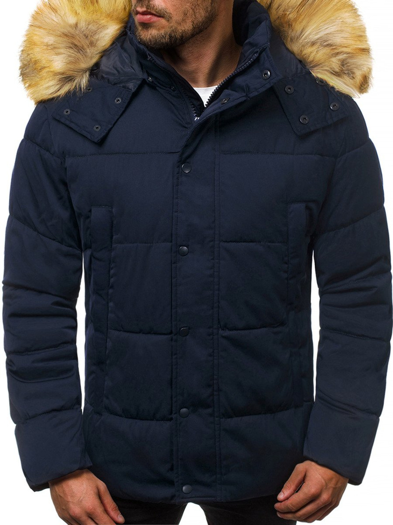 Мъжко яке тъмнсиня OZONEE JD/336