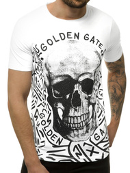 Мъжка тениска бяла OZONEE JS/KS7332