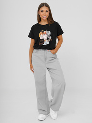 Дамска тениска черна OZONEE JS/95T2575/3