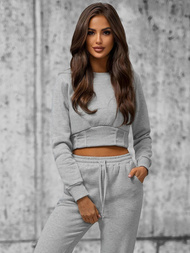 Дамски анцуг от две части сив OZONEE JS/8C78/2Z