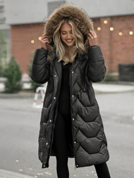 Дамско яке черно OZONEE O/5M3229/392Z