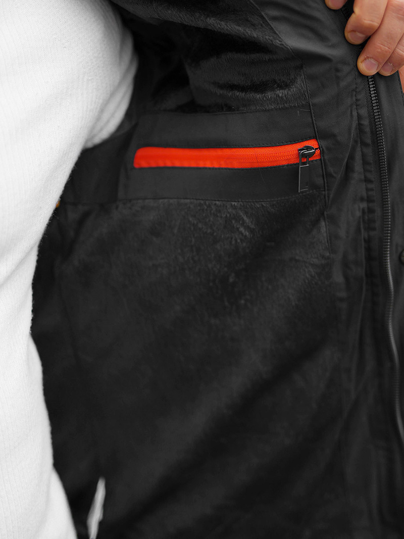 Зимно яке черно OZONEE JS/22M61/392