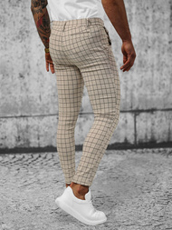 Мъжки панталони бежово OZONEE O/P4024