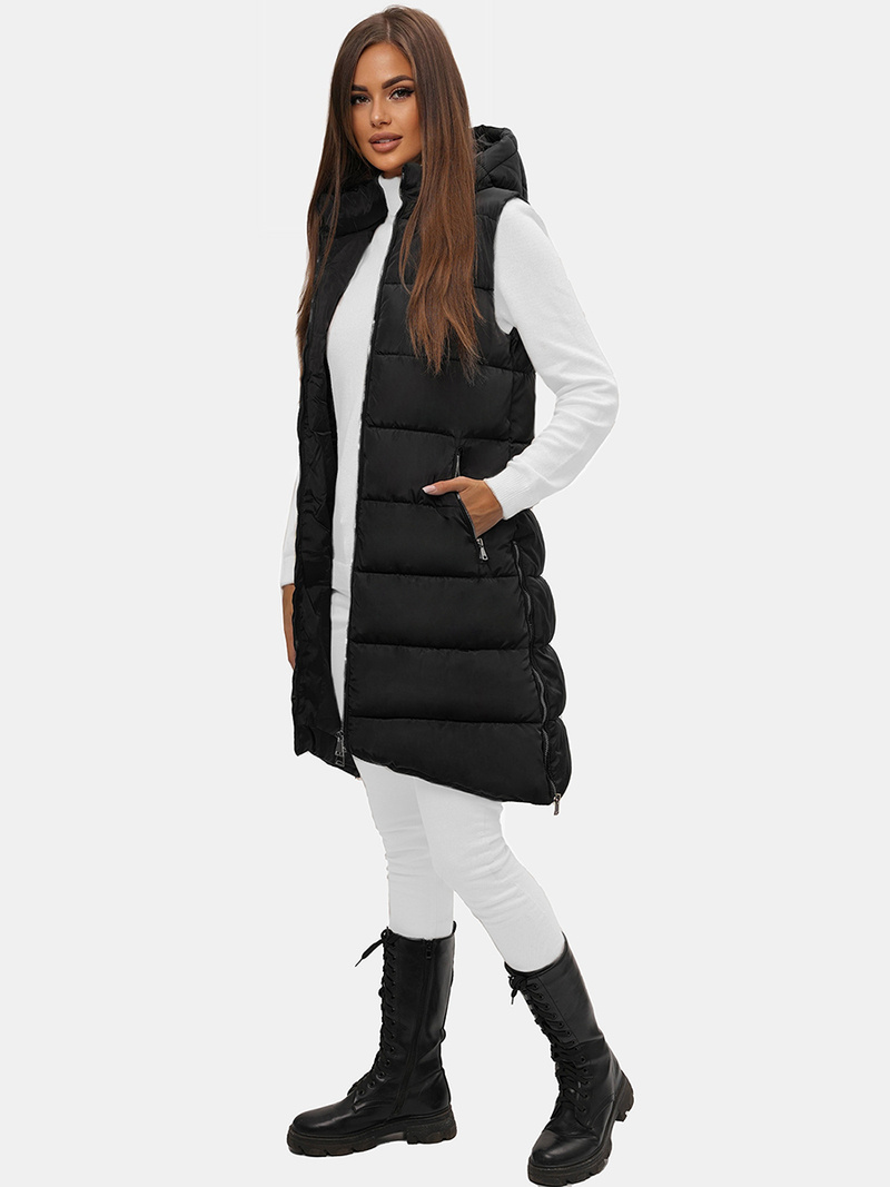 Дамска жилетка черна OZONEE O/81261