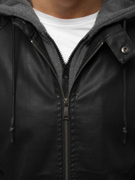 Мъжко яке черно OZONEE JB/JP1136