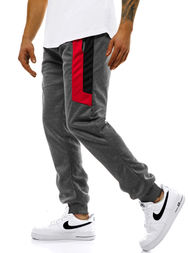 Мъжко долнище на анцуг графитно OZONEE JS/JZ11019