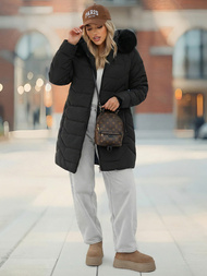 Дамско яке черно OZONEE JS/16M9121/392Z