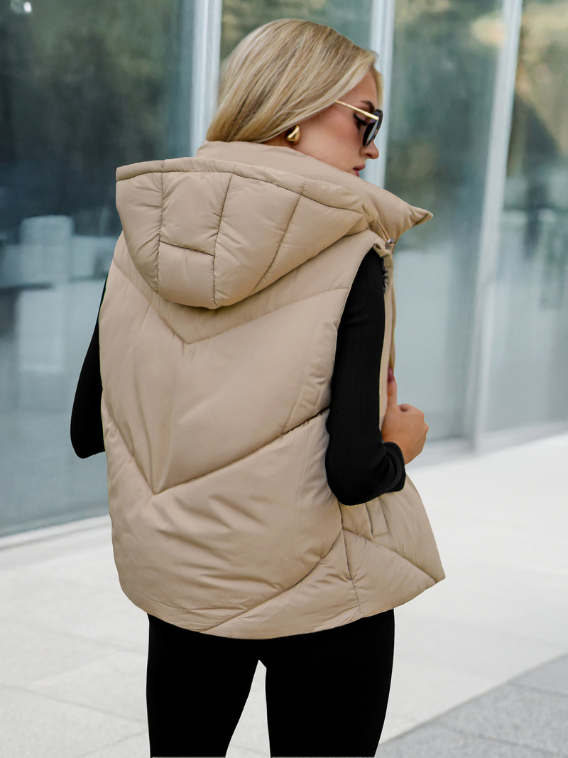 Жилетка суичър бежова OZONEE JS/16M9291/62