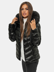 Дамско яке черно OZONEE JS/M773/392A