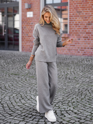 Дамски анцуг от две части сив OZONEE JS/53C5203/2