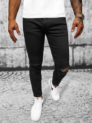 Мъжки дънки черни OZONEE E/5391/02