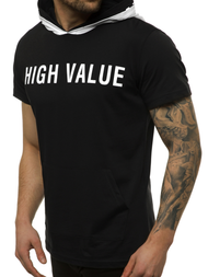 Мъжка Тениска черни OZONEE MAD/3076