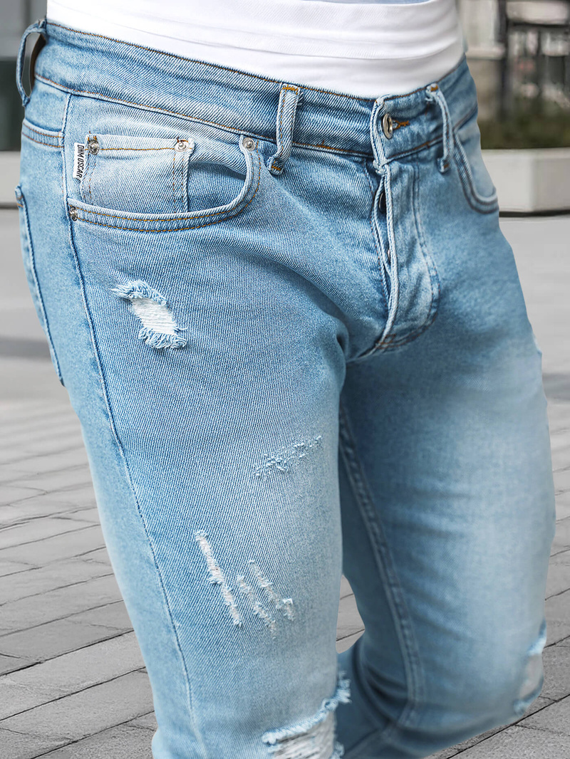 Мъжки дънки светлосиньо OZONEE DO/2860