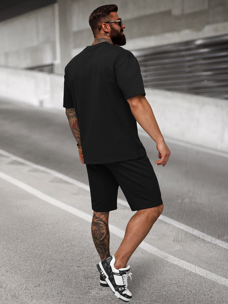 Мъжки спортен екип черен OZONEE JS/27C6531/3