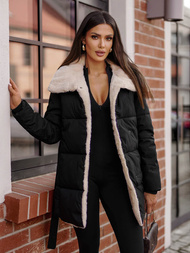 Дамско яке черно OZONEE JS/16M9165/392