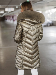 Дамско яке злато OZONEE JS/16M9100/403Z