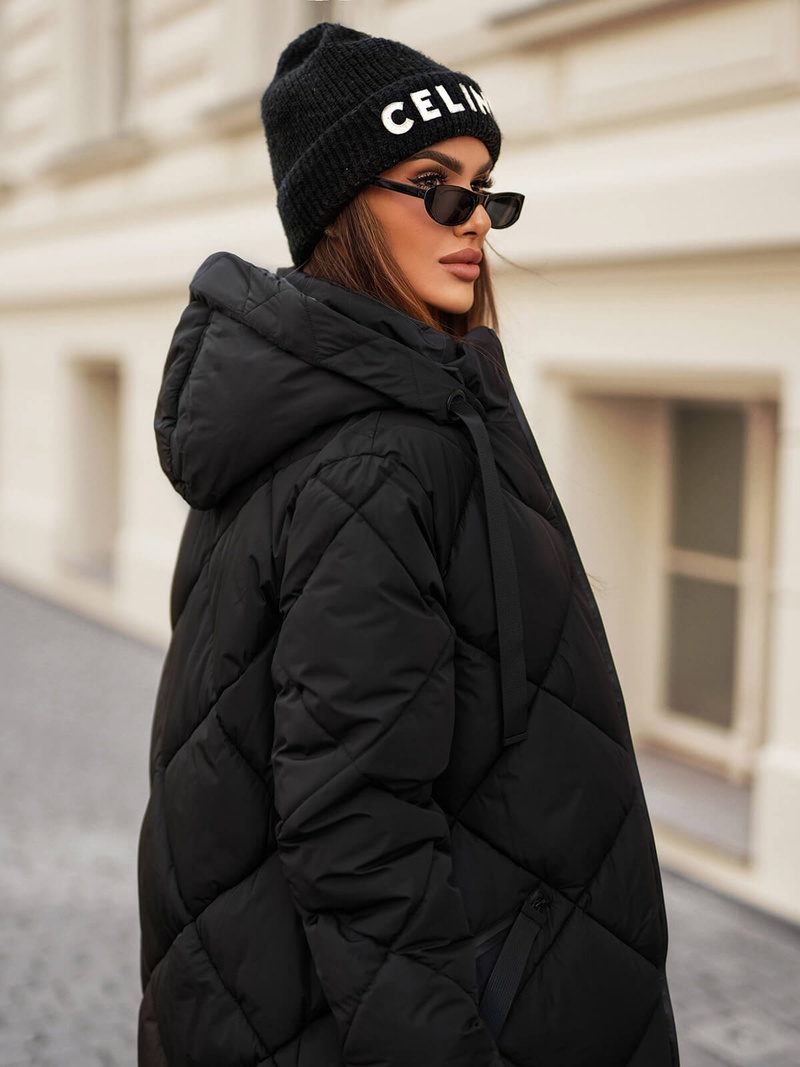 Дамско яке черно OZONEE JS/5M3168/392Z